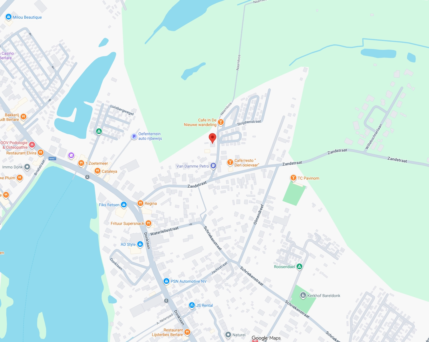 Kaart locatie SD Projects